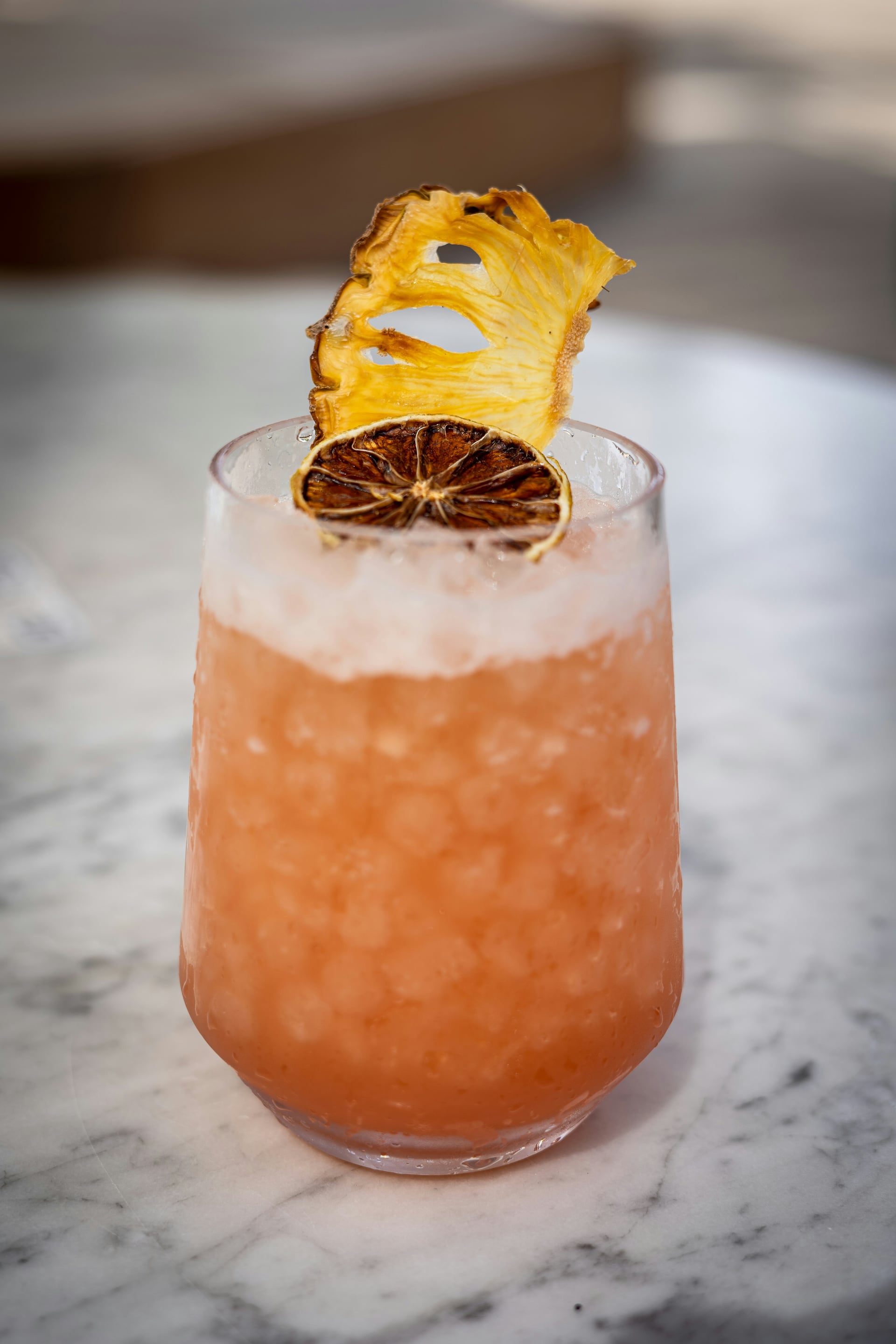 A garnished cocktail at the Westin Maui